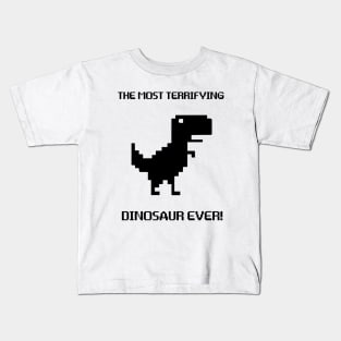 Chrome Dino – Offline T-Rex Kids T-Shirt